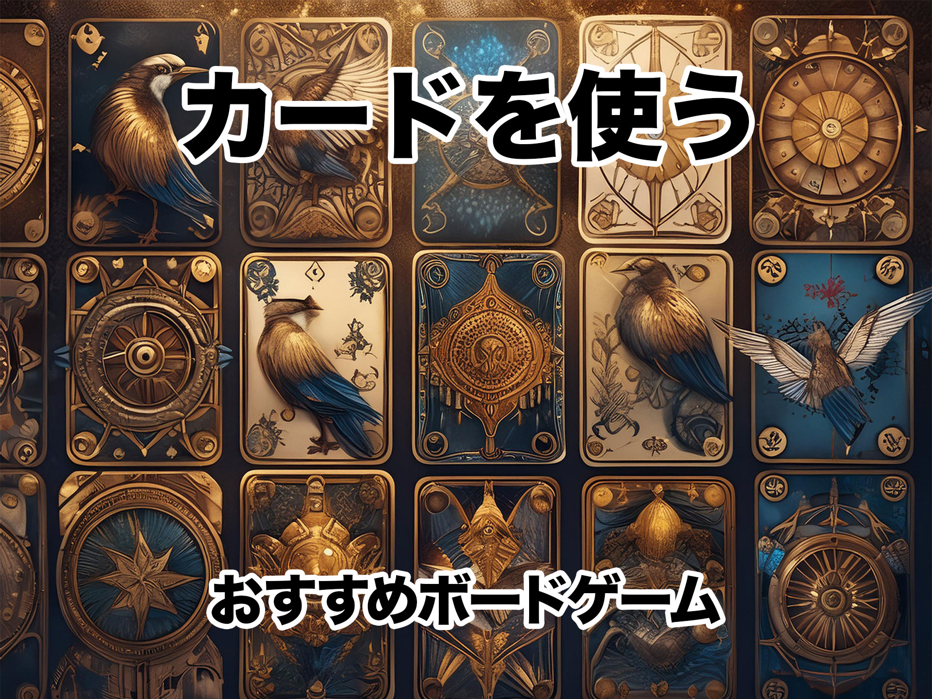 カードを使うおすすめボードゲーム